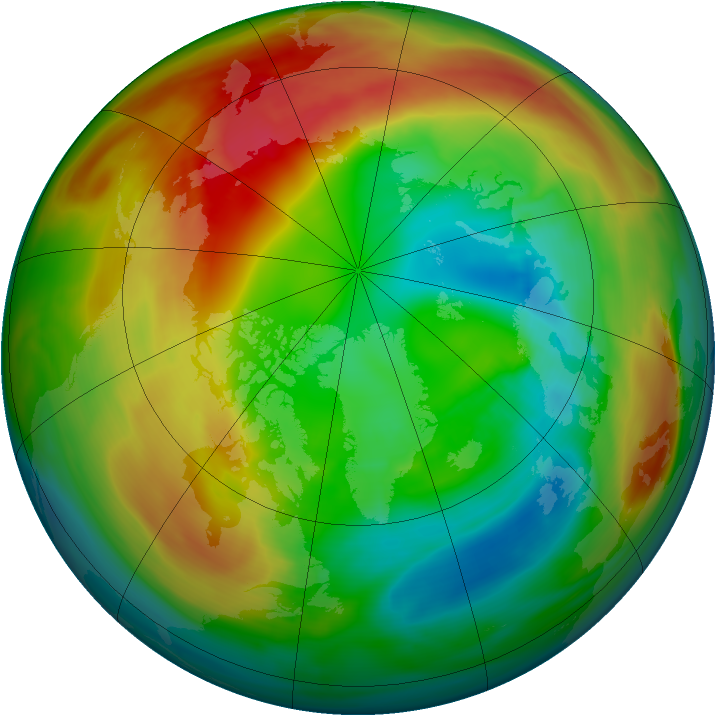 Arctic ozone map for 17 February 2005